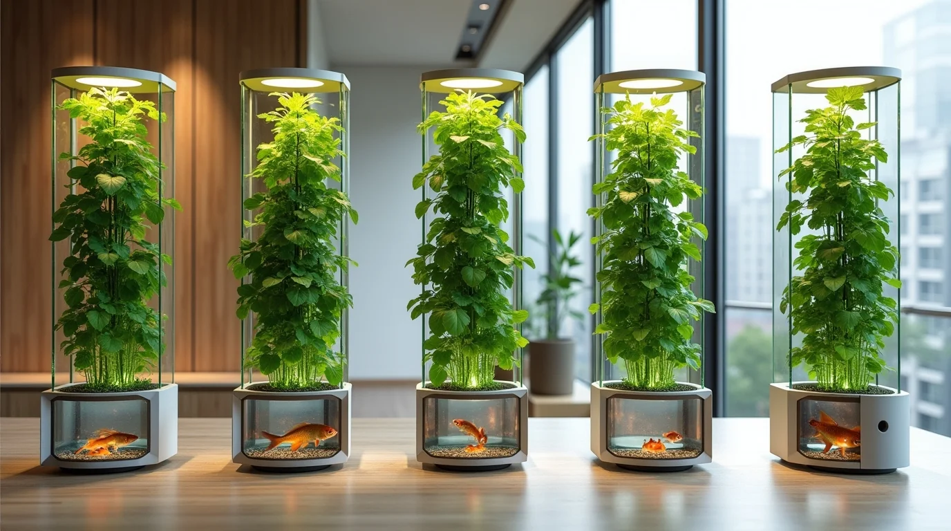 Sistemas Verticais de Aquaponia Urbana: 5 Designs Inovadores