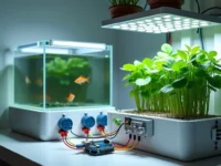 Ilustração da Automação de Aquaponia com Arduino
