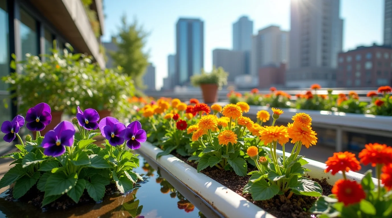 Flores Comestíveis na Aquaponia Urbana: Cultivo e Benefícios